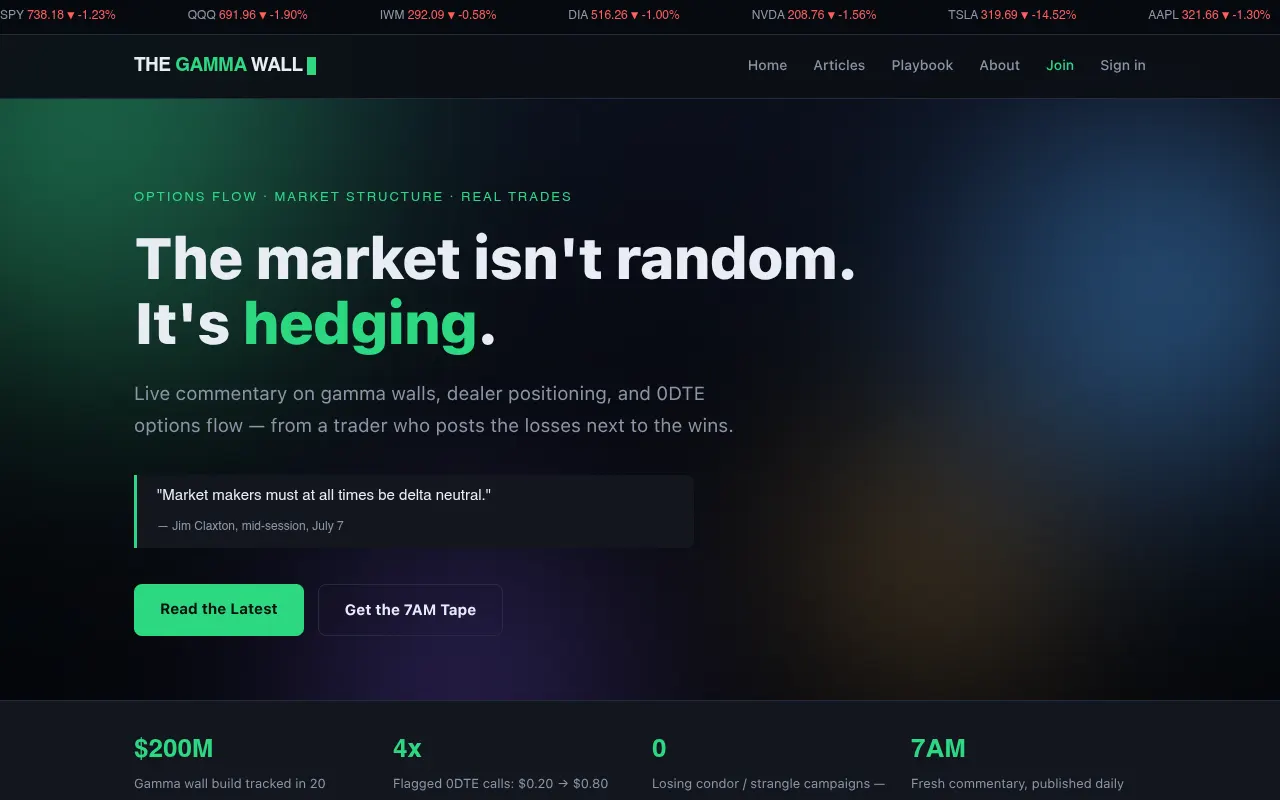 The Gamma Wall — screenshot