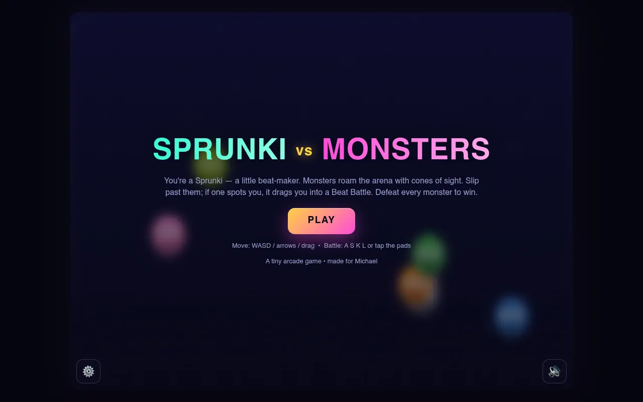 Sprunki vs Monsters — screenshot
