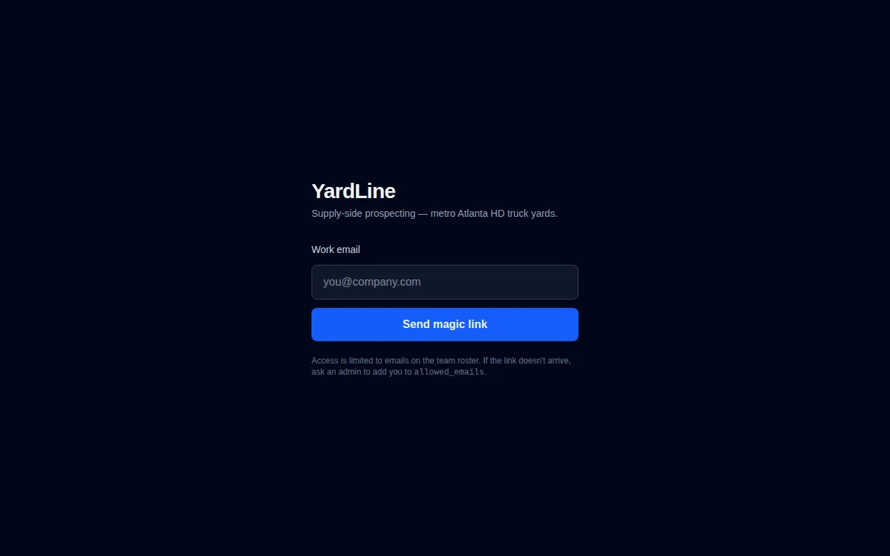 YardLine — screenshot